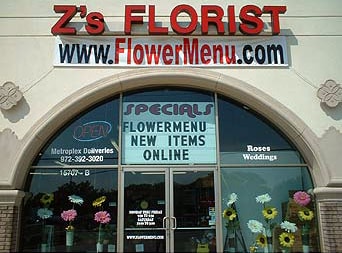 Z's Florist Dallas Storefront